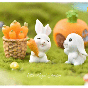 Thỏ trắng mini trang trí | littleangelgarden.vn